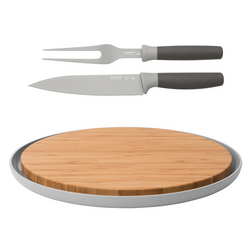 Leo Carving Utensils and Cutting Board, Set of 4