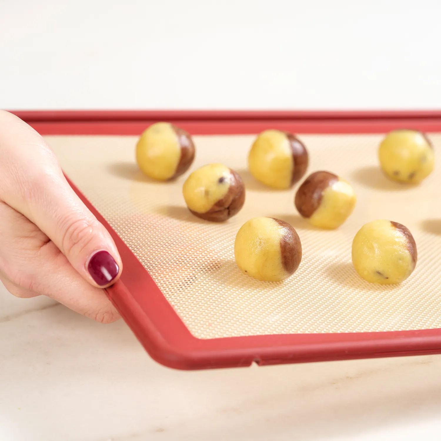 NoStik Edged Reinforced Silicone Half-Sheet Baking Mat
