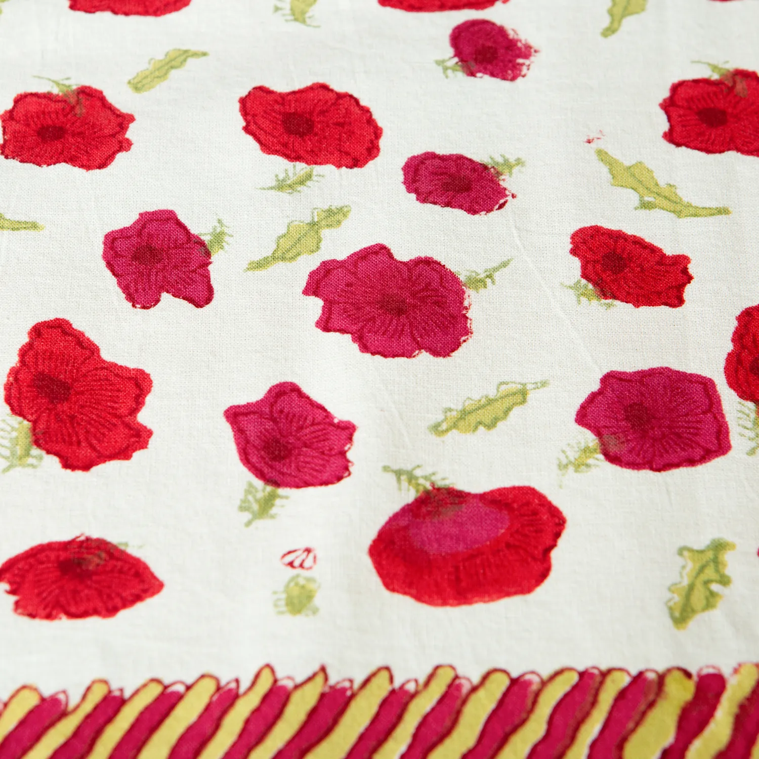 Couleur Nature Poppies Tablecloth