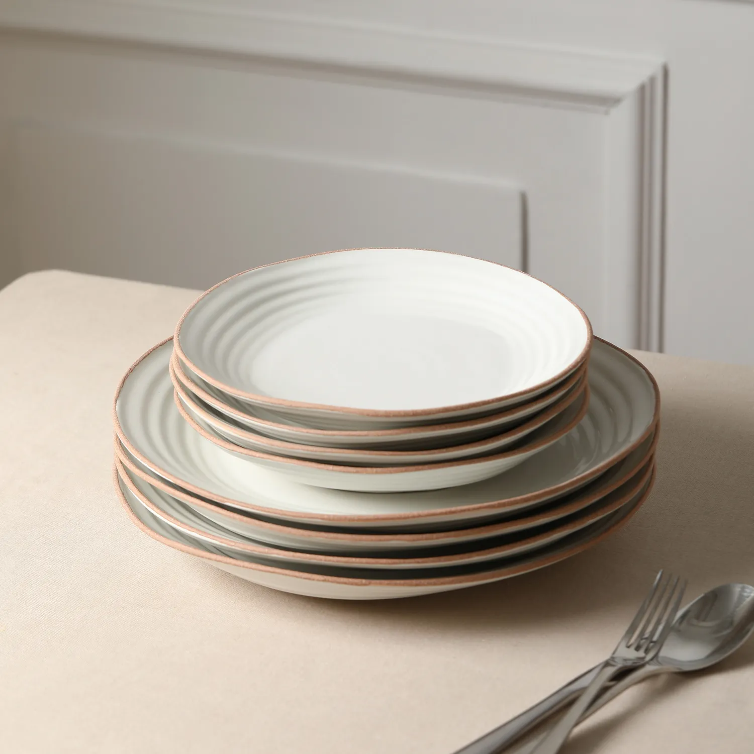 Stone Lain Nami Stoneware 12-Piece Dinnerware Set