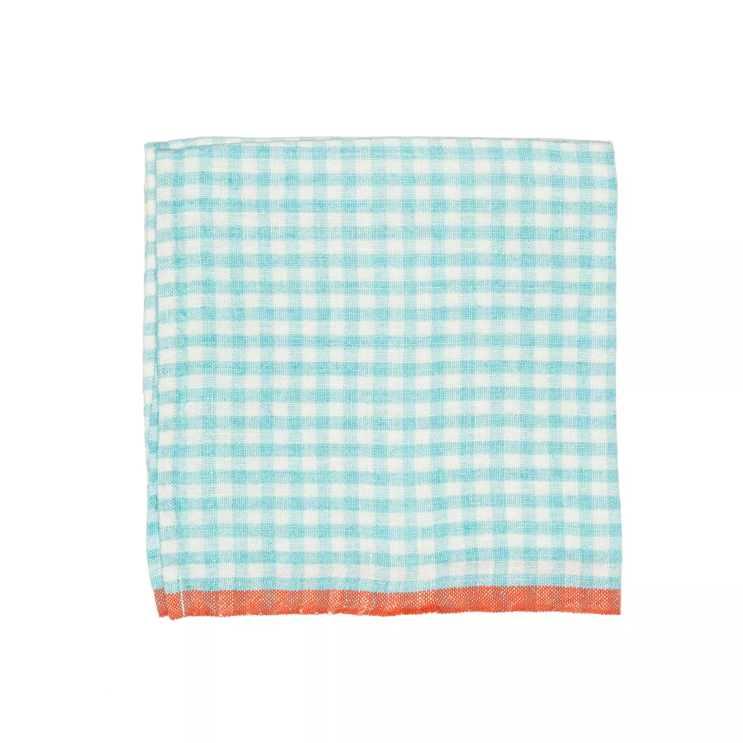 Caravan Two-Tone Check Linen Napkins, Set of 4