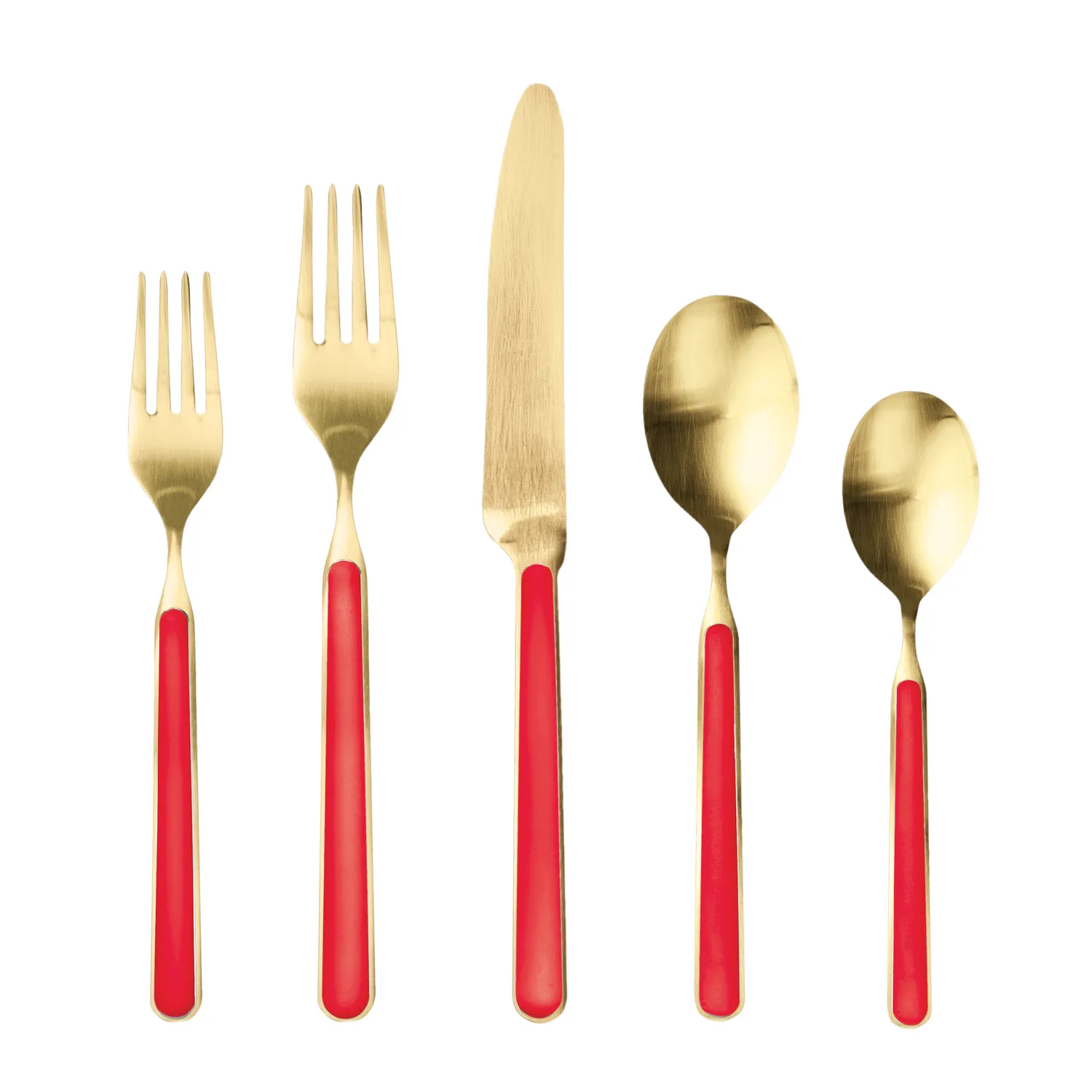 Mepra Fantasia 5-Piece Ice Gold Flatware Set
