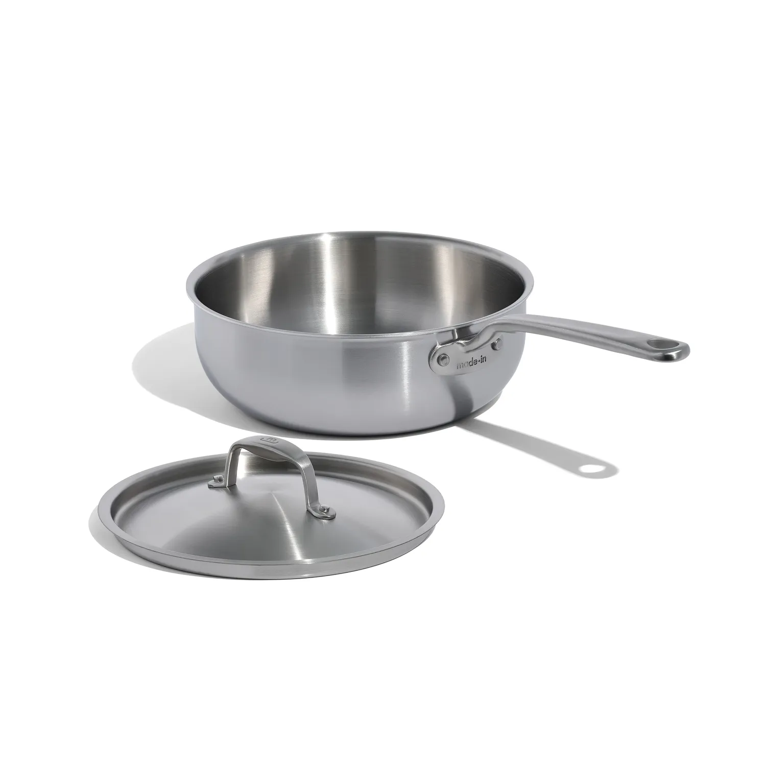 Made In Stainless Steel Clad Saucier, 3 qt. 