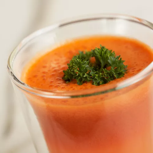 Tomato, Cucumber, Parsley and Carrot Juice