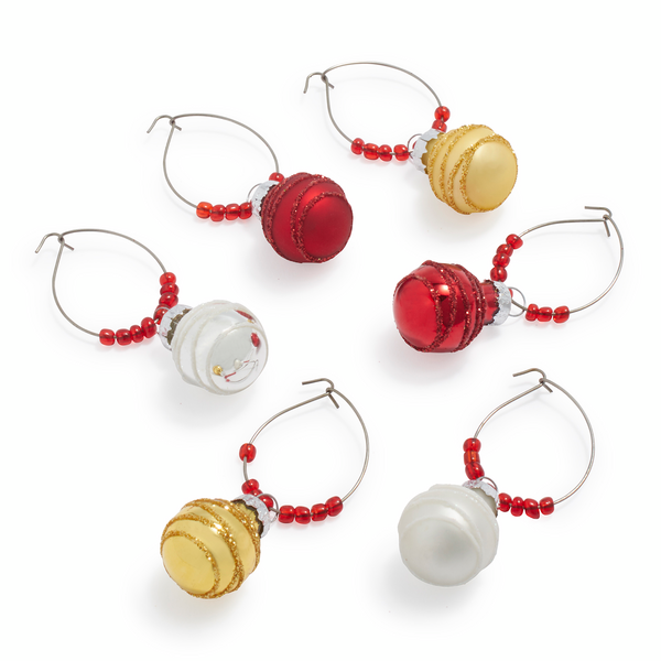 Ornament Wine Charms, Set of 6