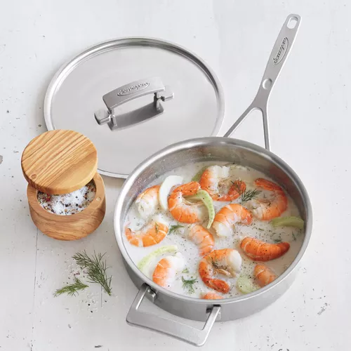 Shrimp and Spiralized Cucumber Salad with Chia Seed Vinaigrette