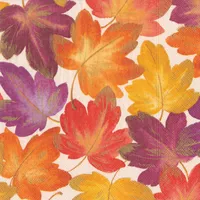 Fall Leaves Cocktail Napkins, Set of 20