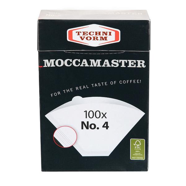 Moccamaster by Technivorm #4 Coffee Filters, Box of 100