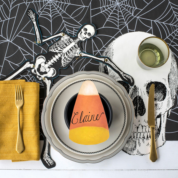 Hester & Cook Die-Cut Skull Head Paper Placemats, Set of 12