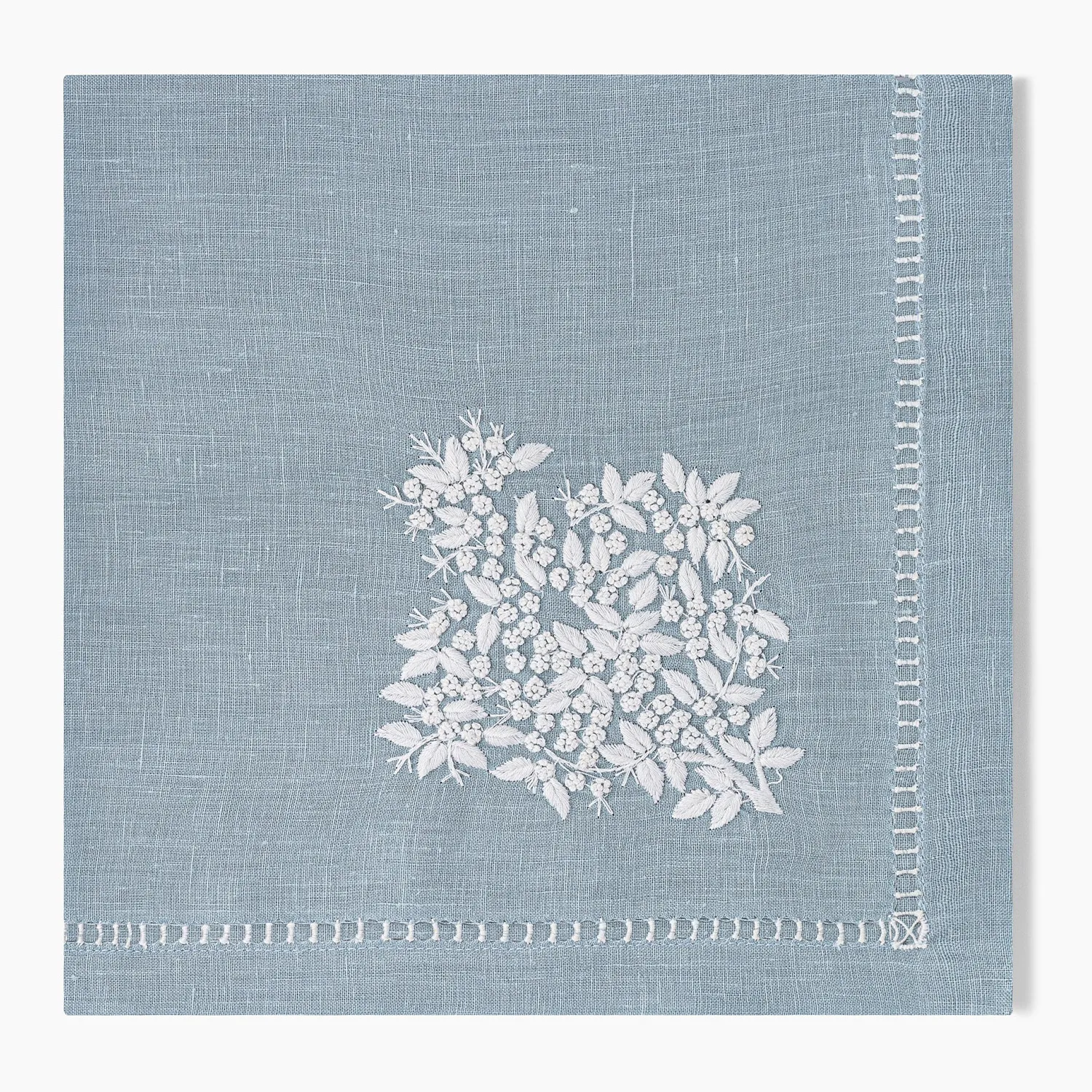 Henry Handwork Jardin Embroidered Linen Napkins, Set of 4