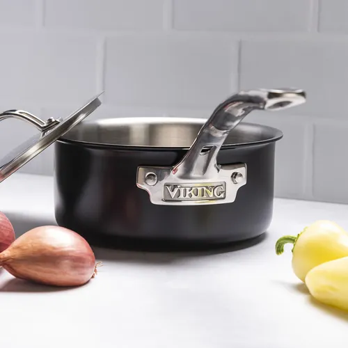 Viking Black & Stainless Steel 12-Piece Cookware Set