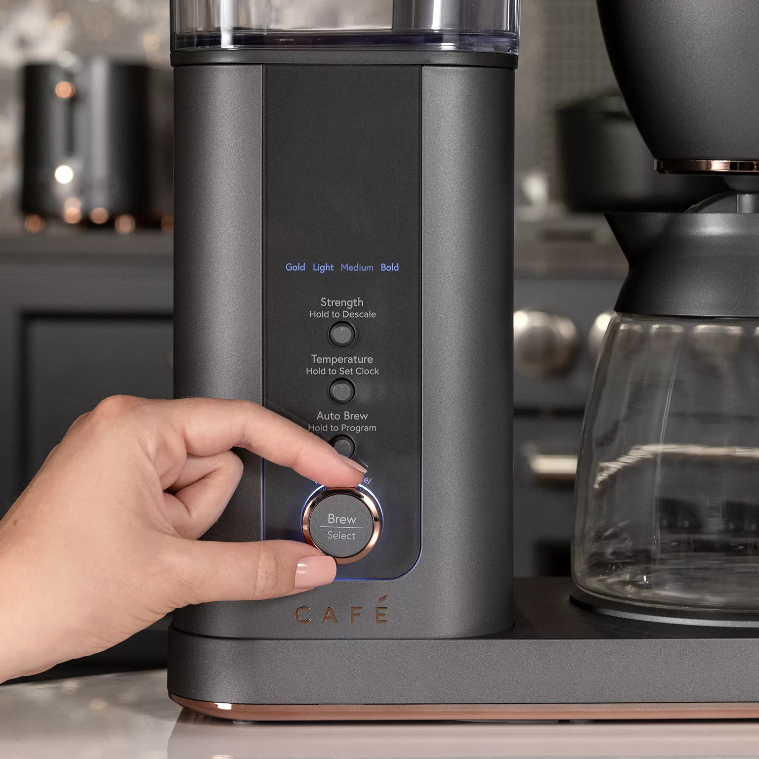 Café™ Specialty Drip Coffee Maker With Glass Carafe, 10 Cups