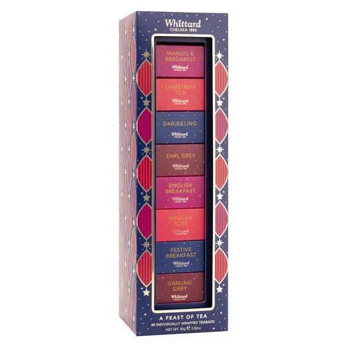 Whittard Festive Tea Sampler, Set of 8