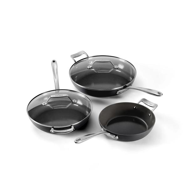 All-Clad HA1 Ceramic Nonstick 5-Piece Skillet Set