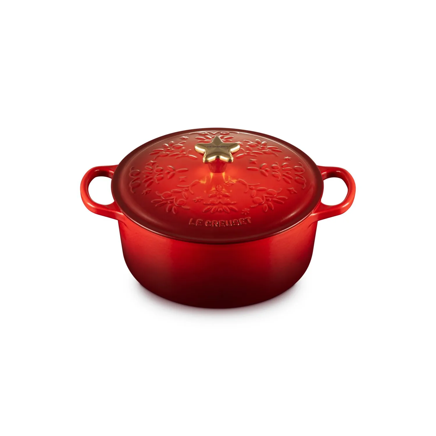 Le Creuset Noel Collection Signature 4.5-qt. Round Dutch Oven with Tree Embossed Lid