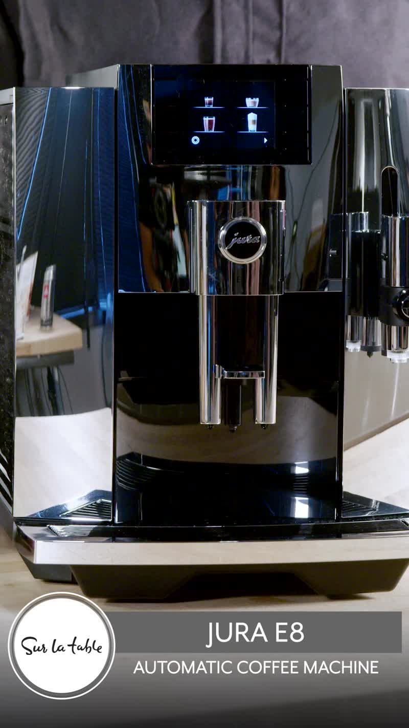 Jura E8 Automatic Coffee Machine - Chrome