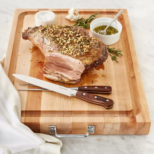 John Boos Maple Edge-Grain Reversible Cutting Board w/ Handles, 24&#34; x 18&#34;