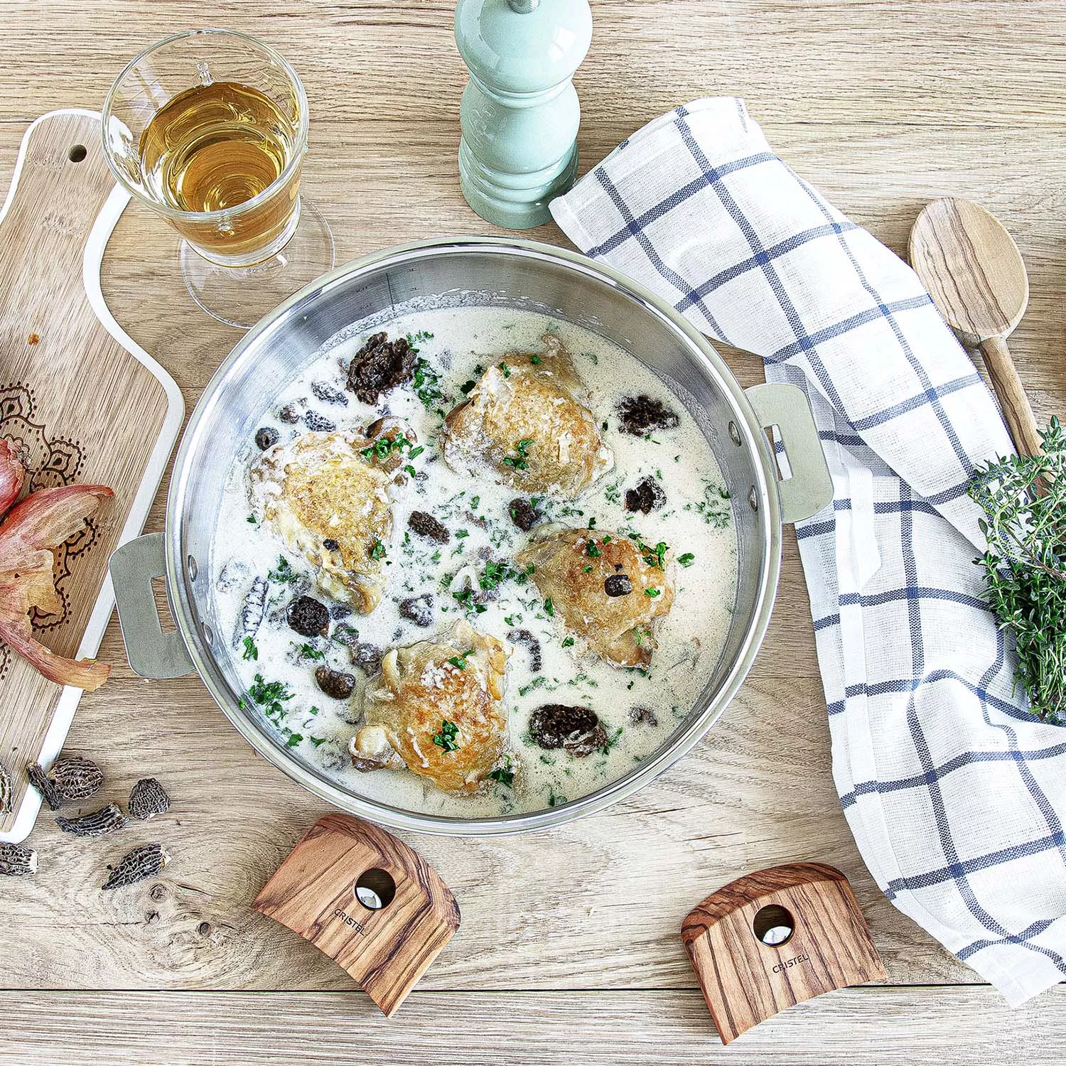 Cristel Strate Interchangeable Side Handle