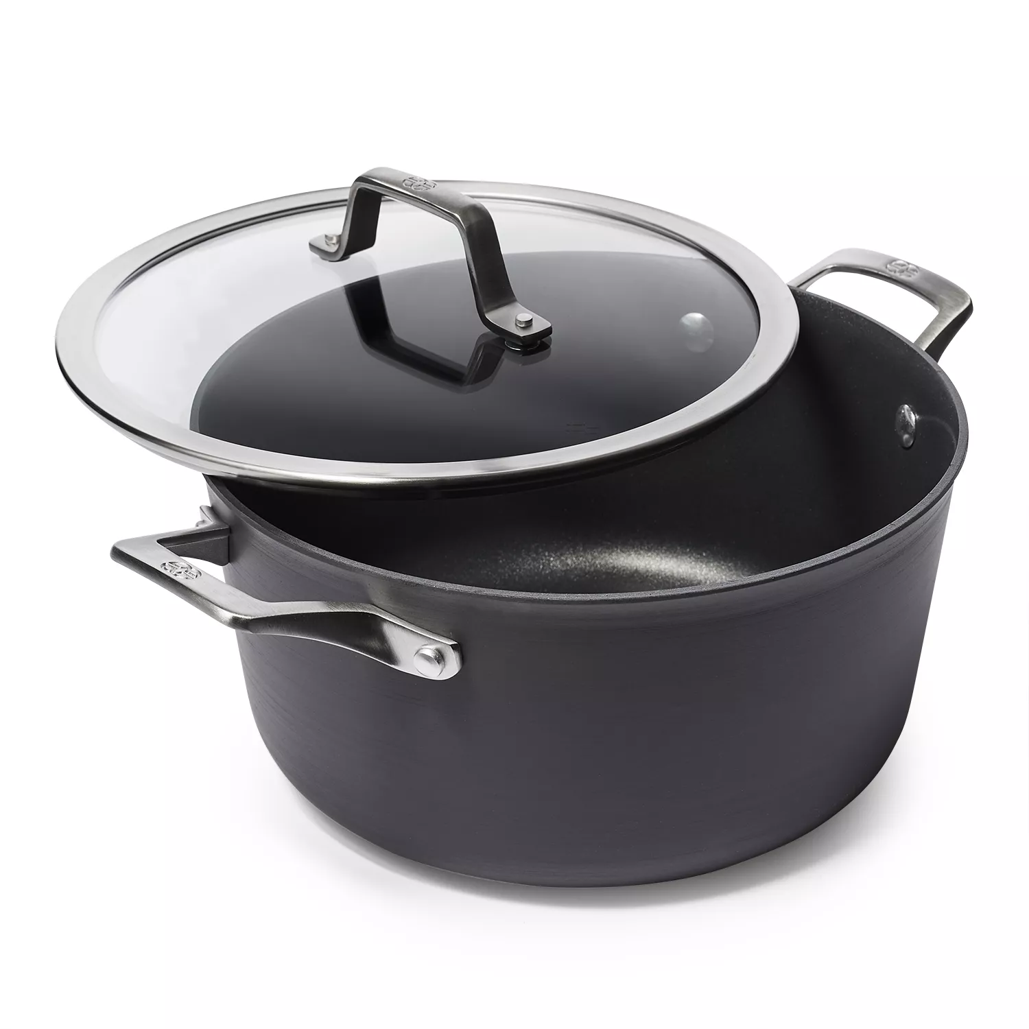 Calphalon Premier 5-Qt. Space-Saving Hard-Anodized Nonstick Saute Pan with Lid