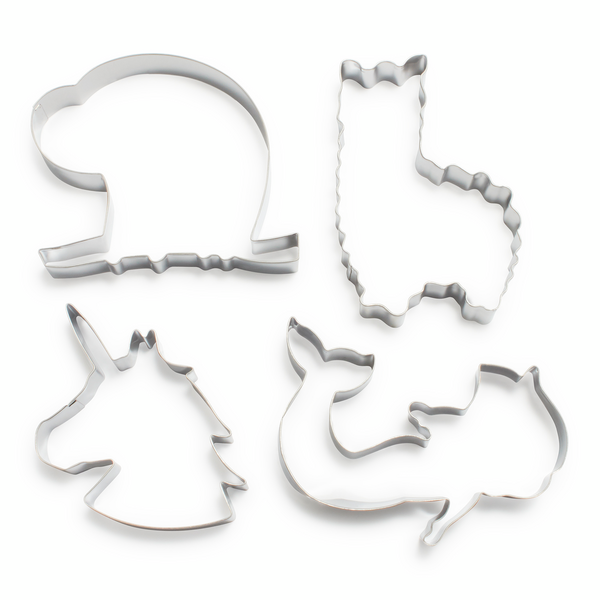 Whimsy Cookie Cutters, Set of 4