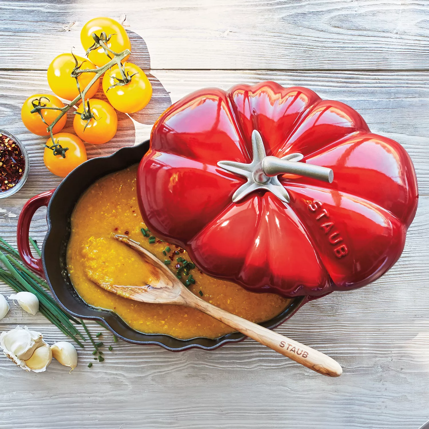 Staub Tomato Dutch Oven, 3 qt.