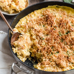Baked Mac and Cheese with Butternut Squash and Pancetta