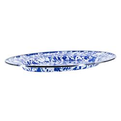 Golden Rabbit Swirl Oval Platter