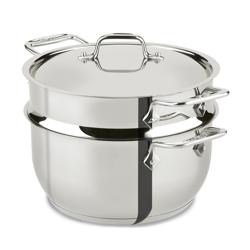 All-Clad Stainless Steel Casserole with Steamer Insert, 5 qt. Great looking steamer