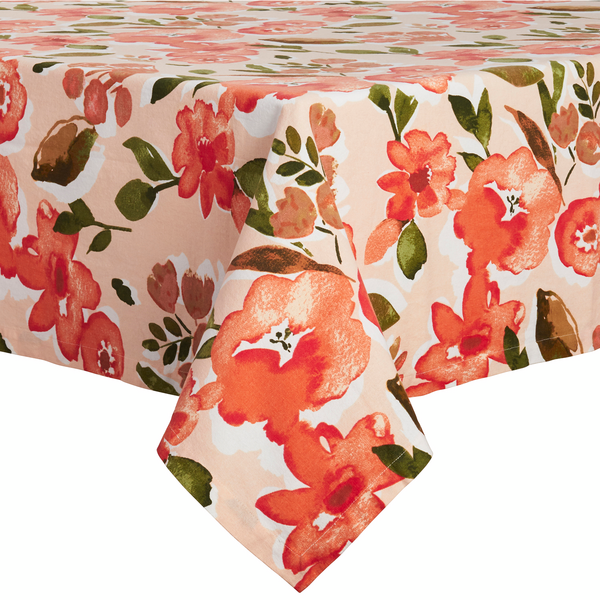 Summer Floral Tablecloth, 70&#34; x 70&#34;