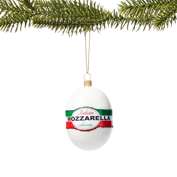 Mozzarella Glass Ornament