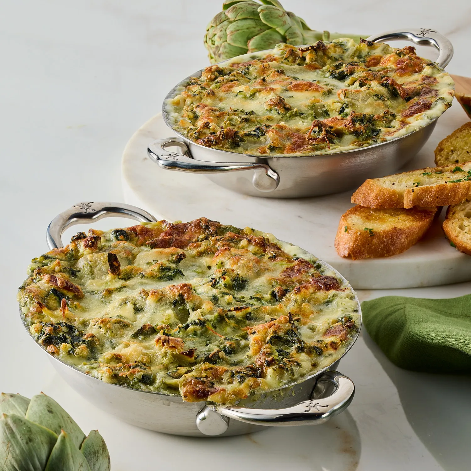 Hestan Provisions Stainless Steel Oval Au Gratin Dishes, Set of 2