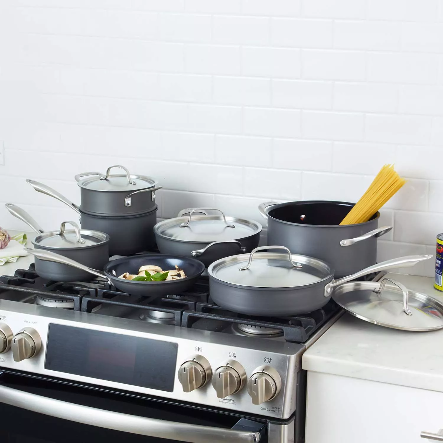 KitchenAid 12-piece Hard Anodized Ceramic Non-Stick Cookware Set