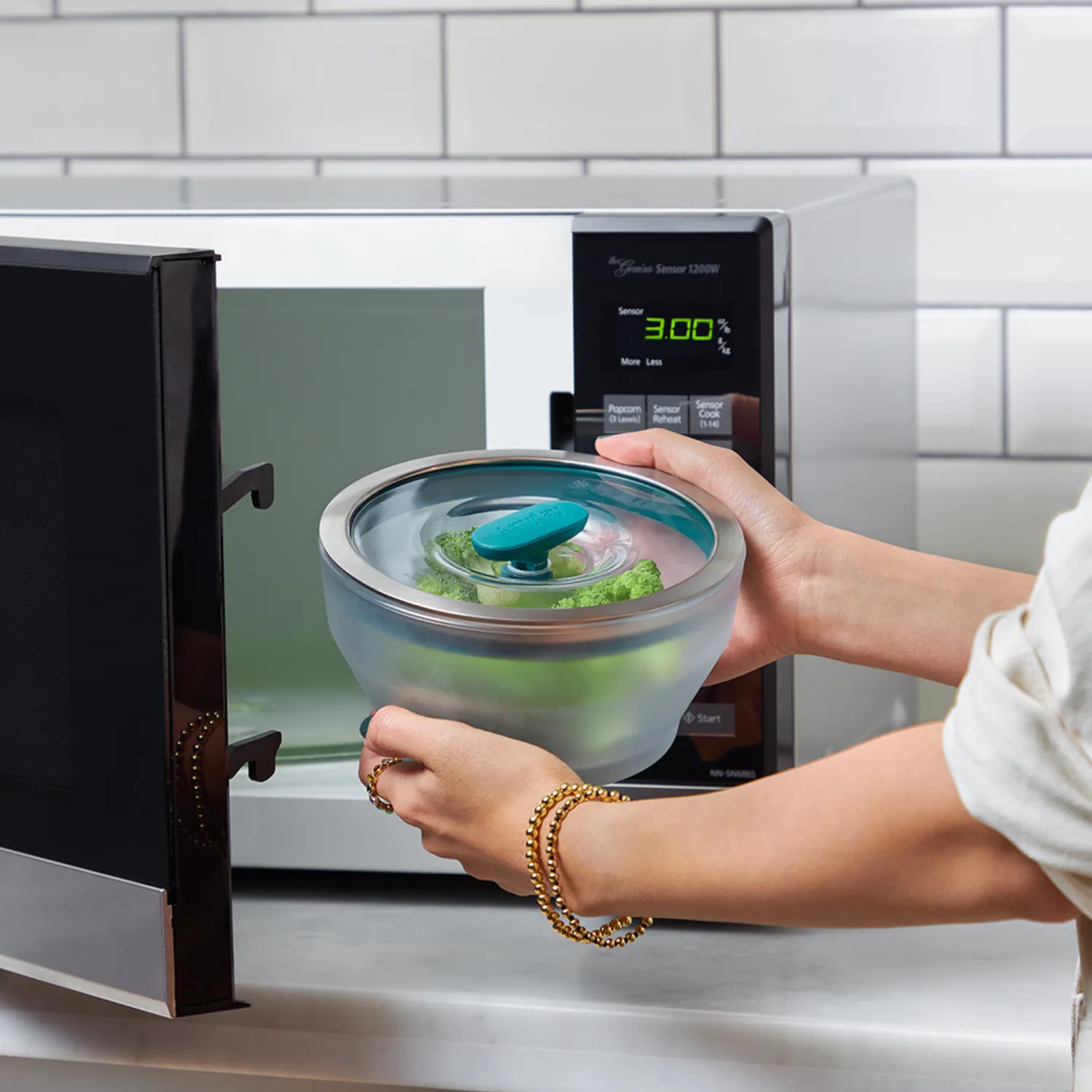 Anyday Microwave 8-Piece Round Glass Dish Set