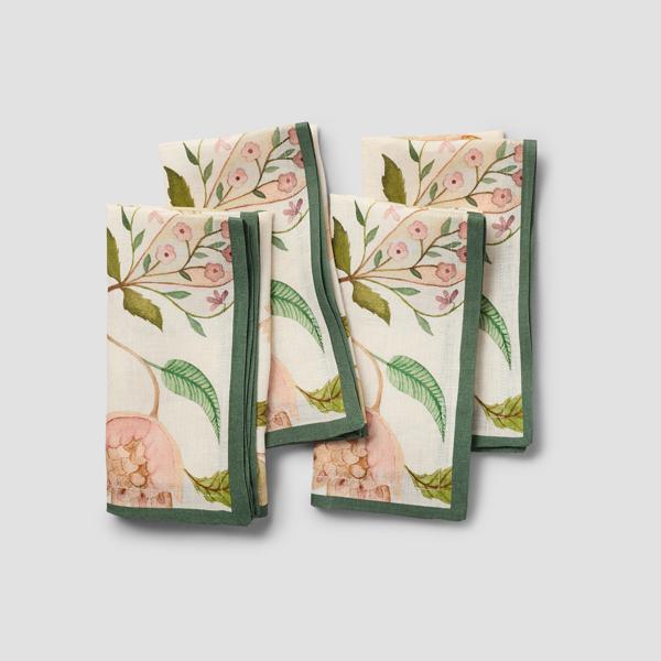 Sur La Table Lotus Garden Napkins, Set of 4