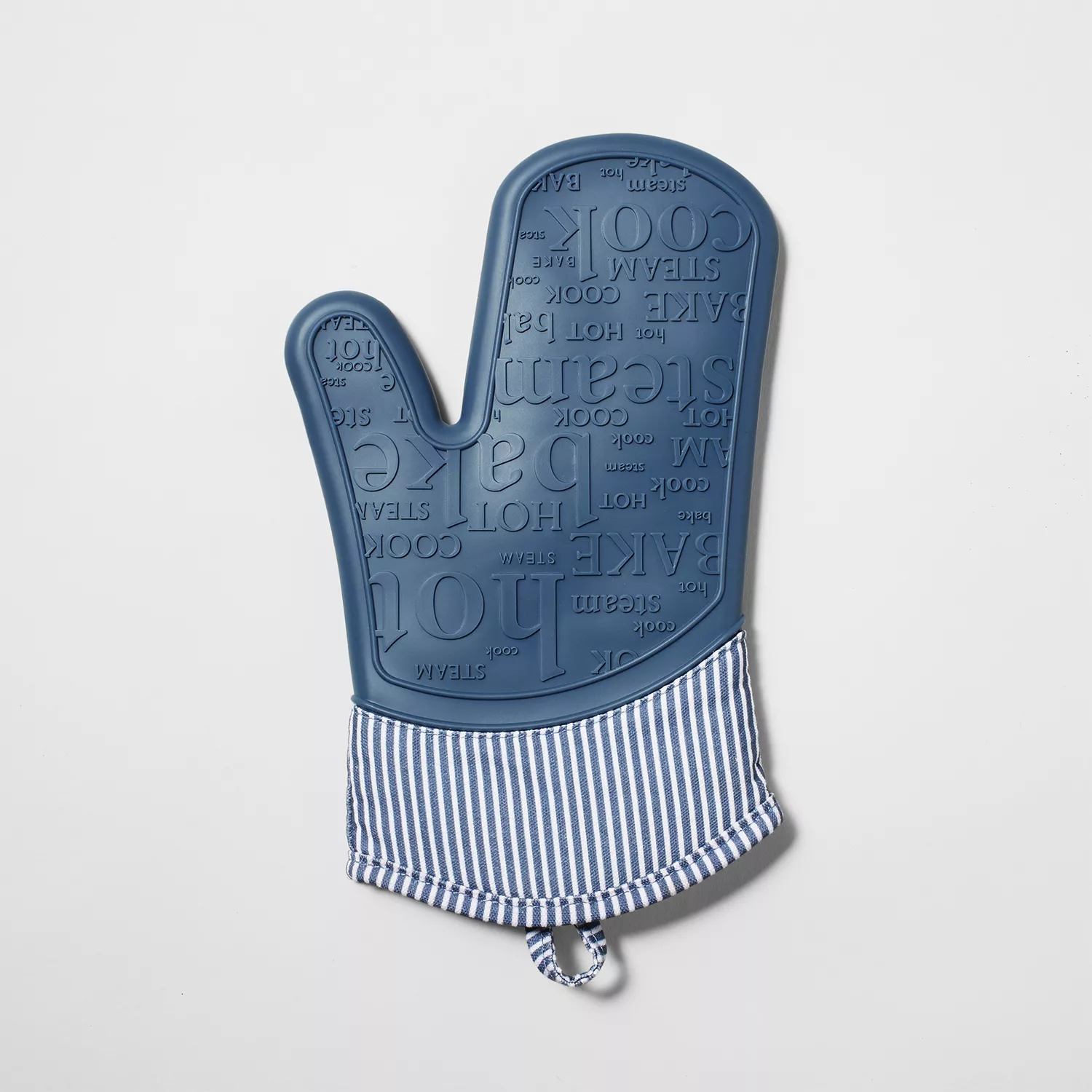 Sur La Table Silicone Striped Oven Mitt