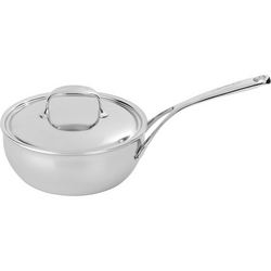 Demeyere Atlantis7 Stainless Steel Saucier with Lid This pan is perfect for making delicate sauces, rice, soup, and pasta