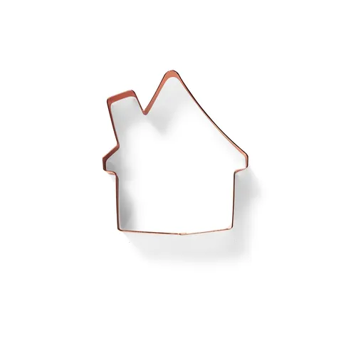 Sur la table Gingerbread House Copper-Plated Cookie Cutter