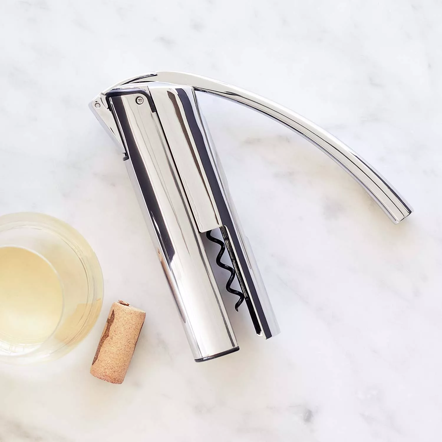 Sur La Table Stainless Steel Lever Corkscrew