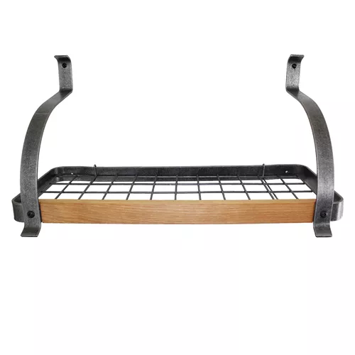 Enclume Hammered Steel & Tigerwood Signature Bookshelf Rack