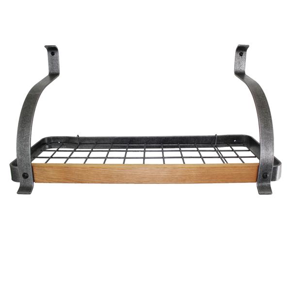 Enclume Hammered Steel & Tigerwood Signature Bookshelf Rack