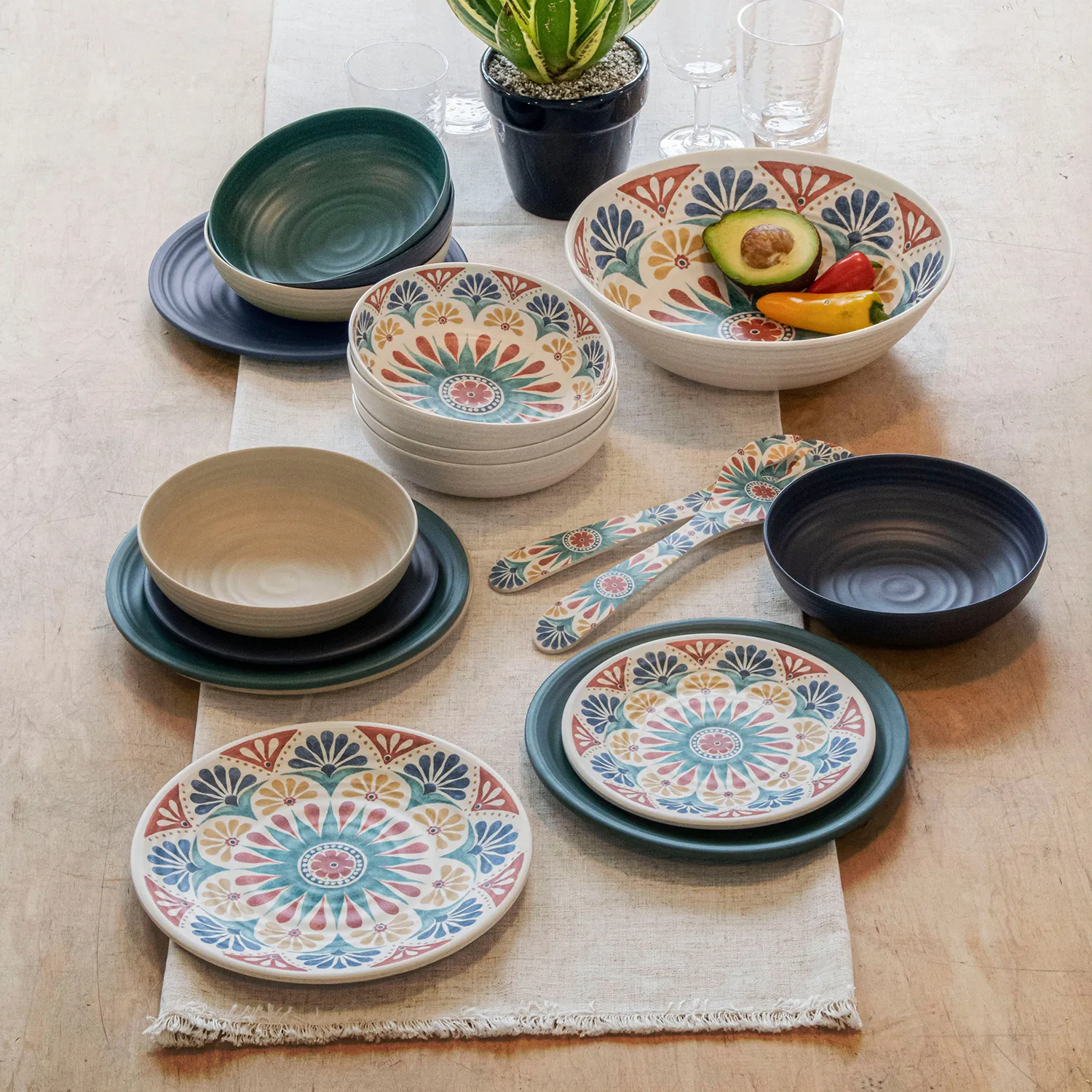 Tar Hong Planta Pasta Bowls, Set of 6