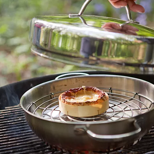 Demeyere Resto3 4-Piece Stainless-Steel Stovetop Smoker Set