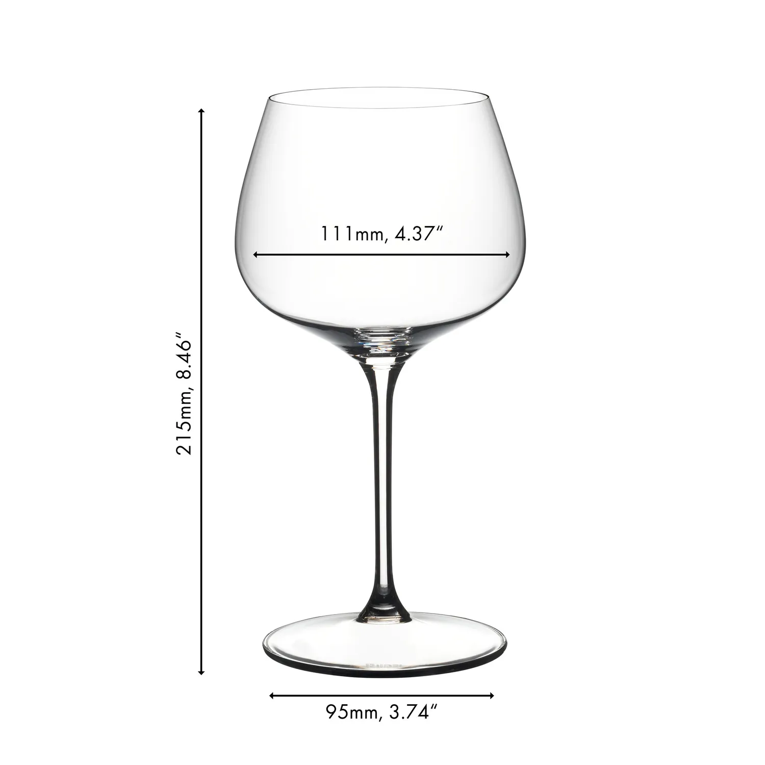 RIEDEL Grape Chardonnay Wine Glass, Set of 2