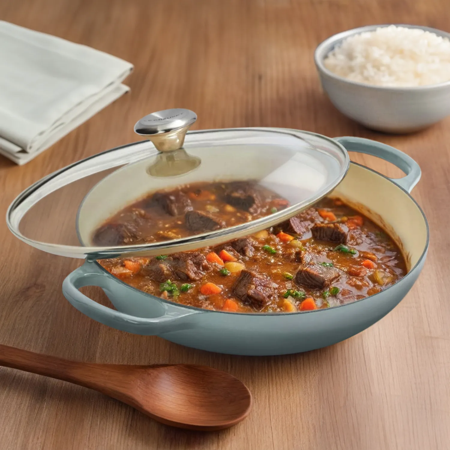 Le Creuset Buffet Casserole with Glass Lid, 3.5 qt.