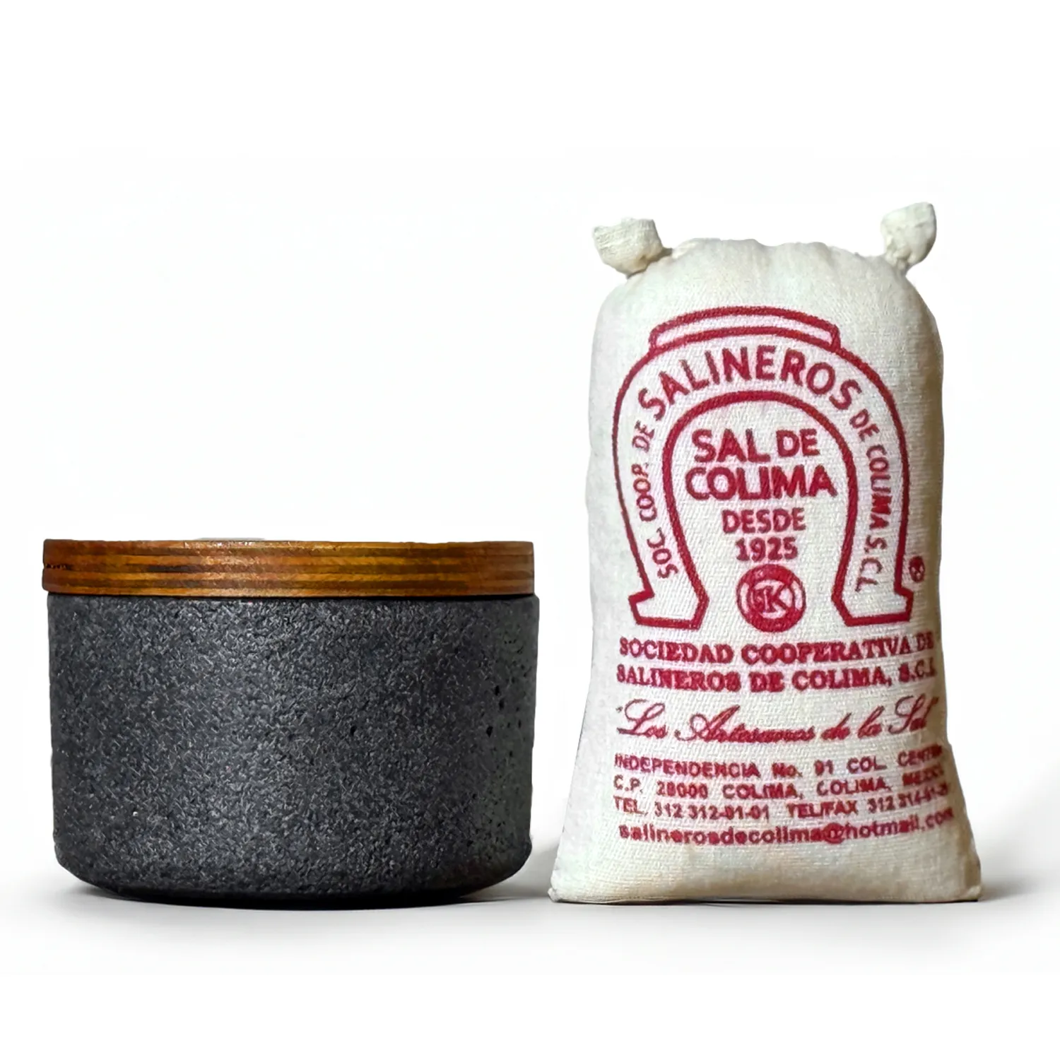 Verve Culture Colima Sea Salt with Salt Cellar