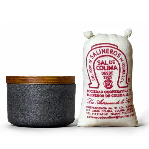 Verve Culture Colima Sea Salt with Salt Cellar