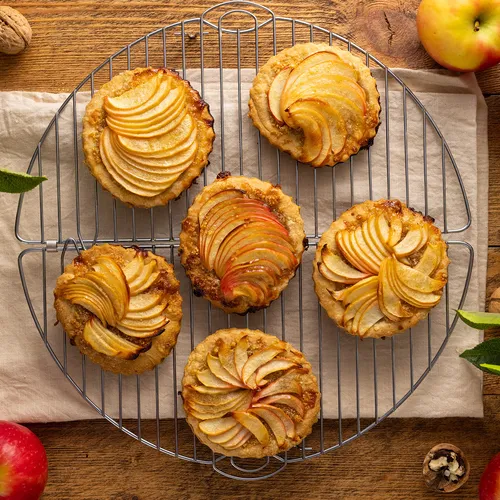 Apple, Goat Cheese, and Honey Tartlets from Bon Appétit