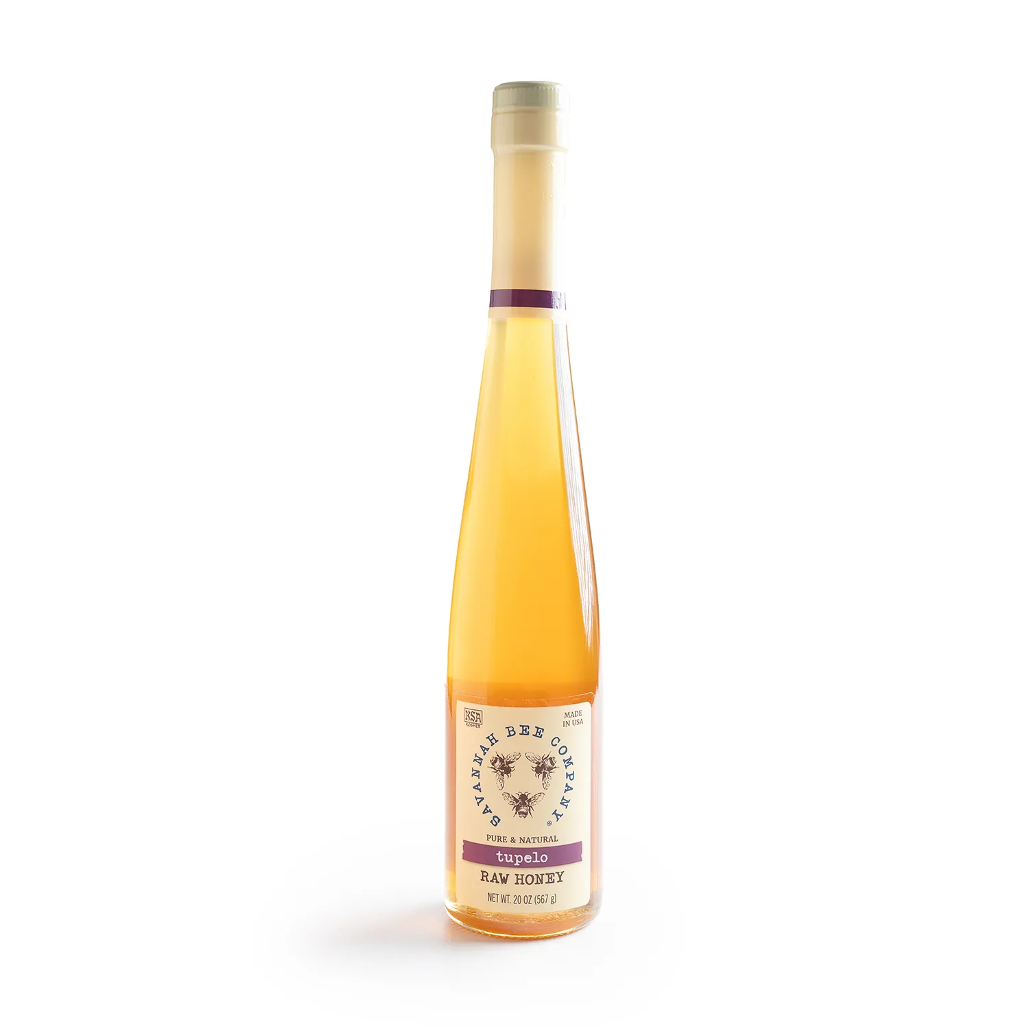 Savannah Bee Company Tupelo Raw Honey Flute