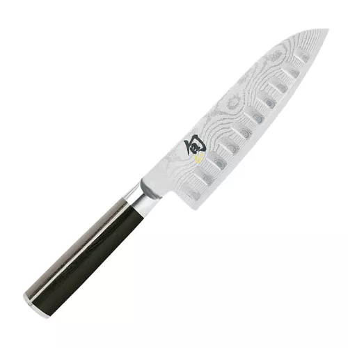 Shun Classic Hollow-Edge Santoku, 7&#34;