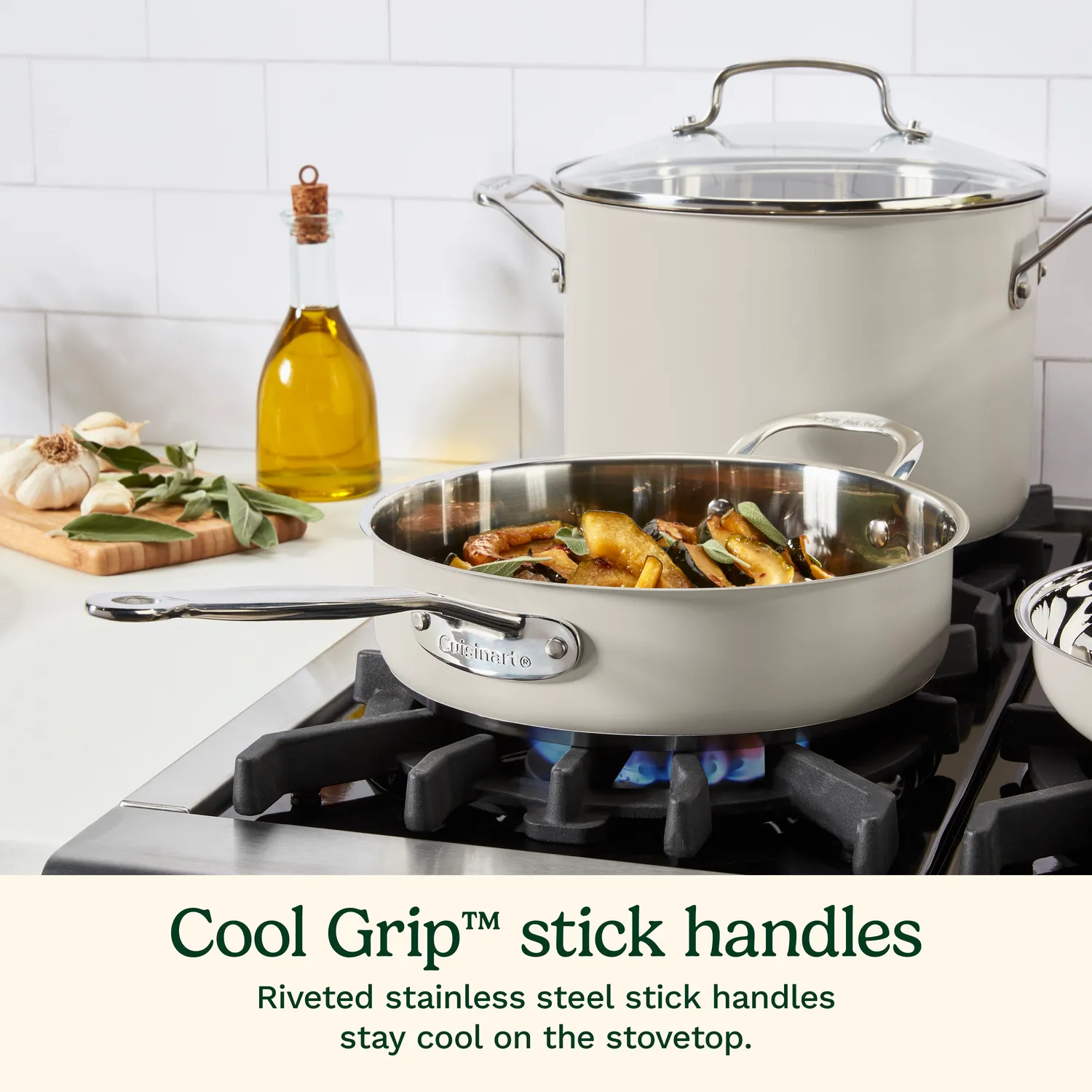 Cuisinart Chef's Classic Color Stainless Steel 11-Piece Cookware Set